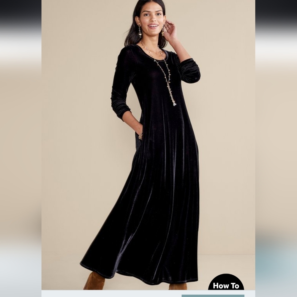 Stretch Velvet Santiago Dress